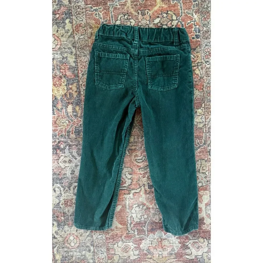 Carter’s 4T Toddler Boys Green Corduroy Straight Leg Pants